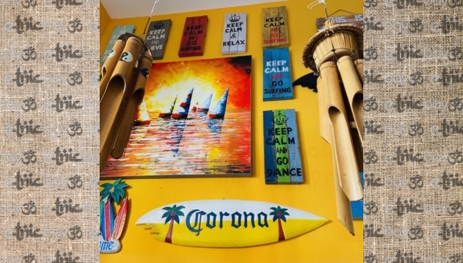 Tavola da Surf con decorazione 'Corona Extra'